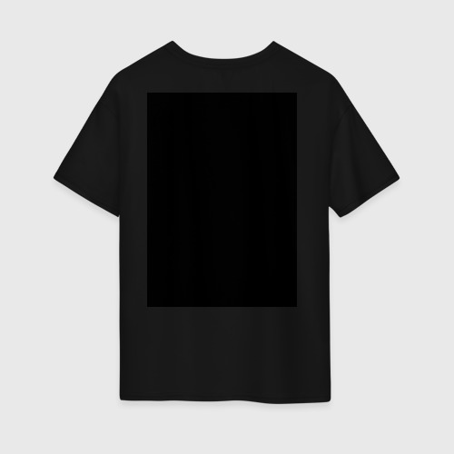 Женская футболка хлопок Oversize Be kind to animals or I'll kil, цвет черный - фото 2