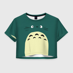 Женская футболка Crop-top 3D Totoro