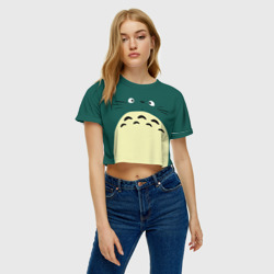 Женская футболка Crop-top 3D Totoro - фото 2