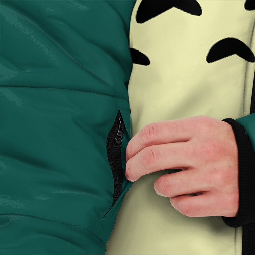 Мужская зимняя куртка 3D Totoro, цвет черный - фото 6