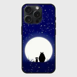 Чехол силиконовый для Apple iPhone 15 Pro Мax матовый Мой сосед Тоторо