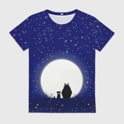 Женская футболка 3D Мой сосед Тоторо