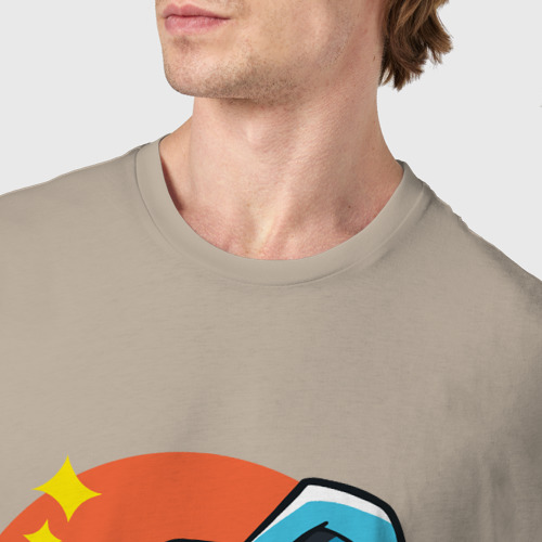 Мужская футболка хлопок Dab Elephant, цвет миндальный - фото 6