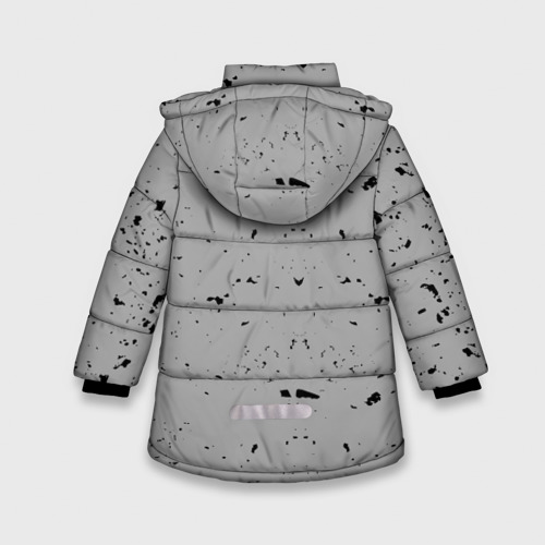 Зимняя куртка для девочек 3D Синкёкусинкай каратэ - до, цвет светло-серый - фото 2