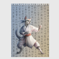 Скетчбук Karate cat
