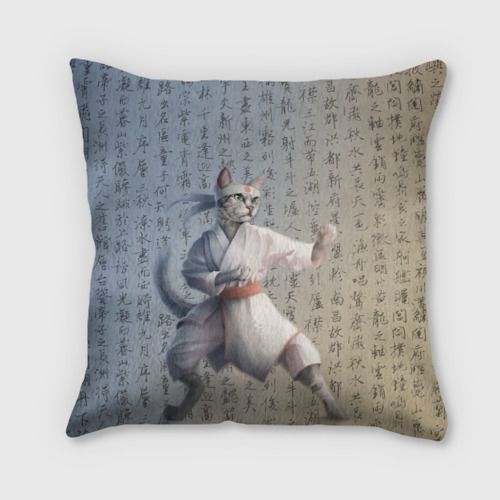 Подушка 3D Karate cat