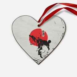 Деревянная игрушка Сердце Kyokushinkai Karate