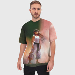 Мужская футболка oversize 3D Girl - фото 2