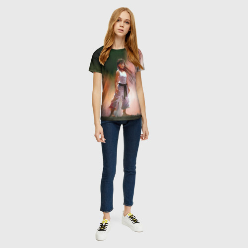 Женская футболка 3D Girl, цвет 3D печать - фото 5