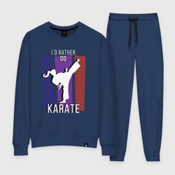 Женский костюм хлопок I`d rather do karate