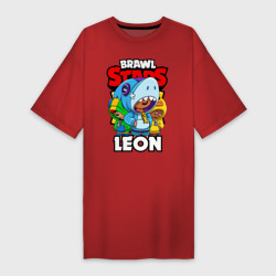 Платье-футболка хлопок Brawl Stars Leon