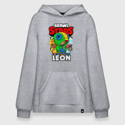 Худи SuperOversize хлопок Brawl Stars Leon