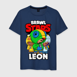 Мужская футболка хлопок Brawl Stars Leon