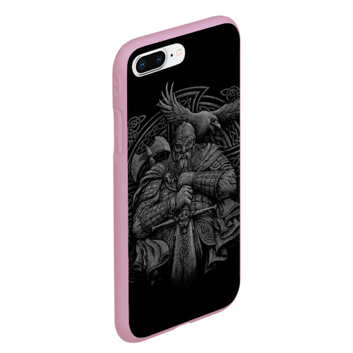 Чехол для iPhone 7Plus/8 Plus матовый Викинг, цвет розовый - фото 3