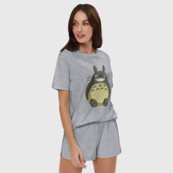 Женская пижама с шортиками хлопок Тоторо - фото 2