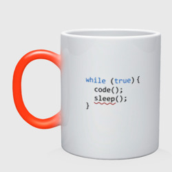 Кружка хамелеон Code - sleep