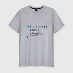 Мужская футболка хлопок Slim Code - sleep