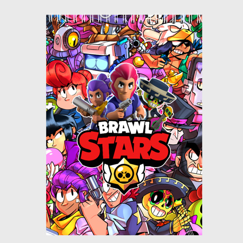 Скетчбук BRAWL STARS , цвет белый