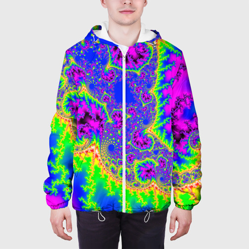 Мужская куртка 3D Neon&acid, цвет 3D печать - фото 4