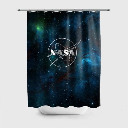 Штора 3D для ванной NASA