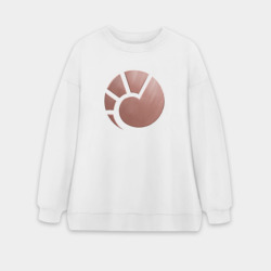 Женский свитшот oversize без начеса хлопок Minmatar