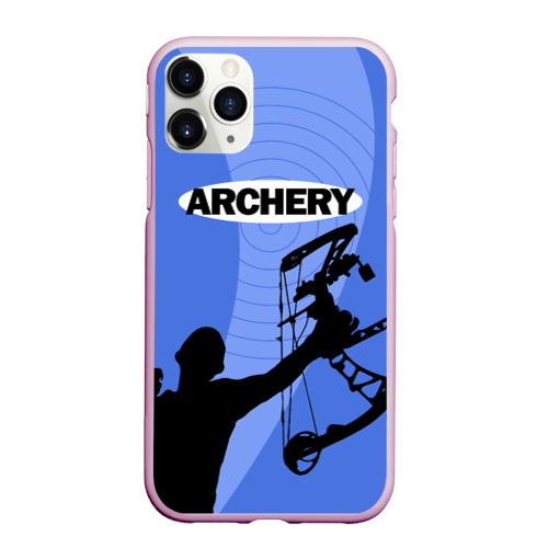 Чехол для iPhone 11 Pro Max матовый Archery, цвет розовый