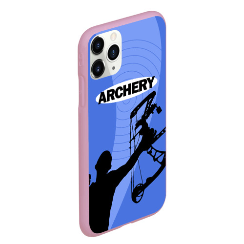 Чехол для iPhone 11 Pro Max матовый Archery, цвет розовый - фото 3