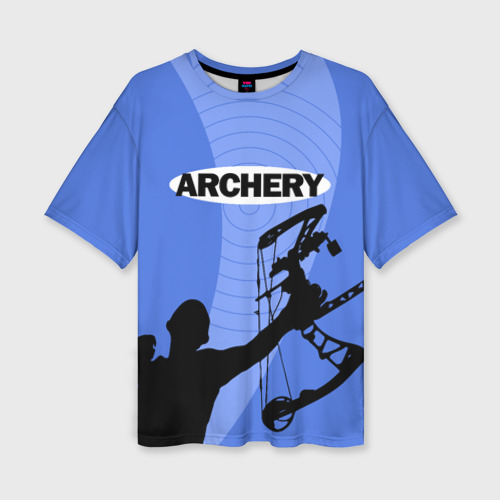 Женская футболка oversize 3D Archery, цвет 3D печать