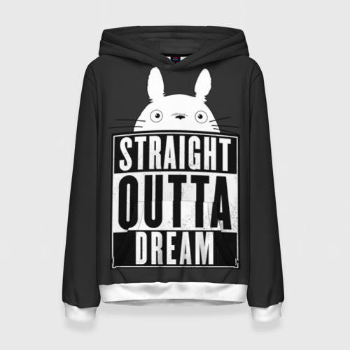 Женская толстовка 3D Тоторо Straight outta dream, цвет 3D печать