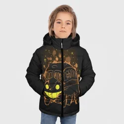 Зимняя куртка для мальчиков 3D My Neighbor Totoro оранжевый кот - фото 2