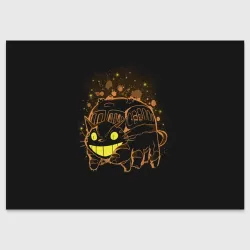 Поздравительная открытка My Neighbor Totoro оранжевый кот