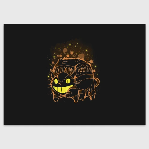 Поздравительная открытка My Neighbor Totoro оранжевый кот