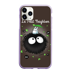 Чехол для iPhone 11 Pro матовый My Neighbor Totoro кролик на микробе