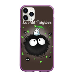 Чехол для iPhone 11 Pro Max матовый My Neighbor Totoro кролик на микробе