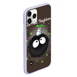 Чехол для iPhone 11 Pro матовый My Neighbor Totoro кролик на микробе - фото 2