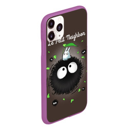 Чехол для iPhone 11 Pro Max матовый My Neighbor Totoro кролик на микробе - фото 2