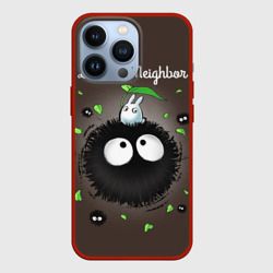 Чехол для iPhone 13 Pro My Neighbor Totoro кролик на микробе