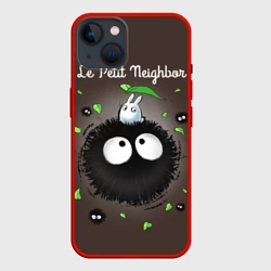 Чехол для iPhone 14 My Neighbor Totoro кролик на микробе