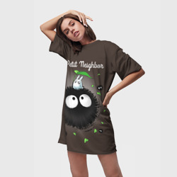 Платье-футболка 3D My Neighbor Totoro кролик на микробе - фото 2