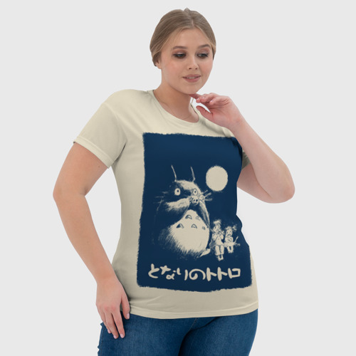 Женская футболка 3D с принтом My Neighbor Totoro, фото #4