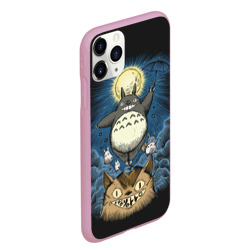 Чехол для iPhone 11 Pro Max матовый My Neighbor Totoro кот и заяц - фото 2