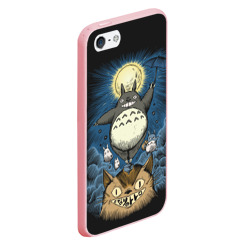 Чехол для iPhone 5/5S матовый My Neighbor Totoro кот и заяц - фото 2