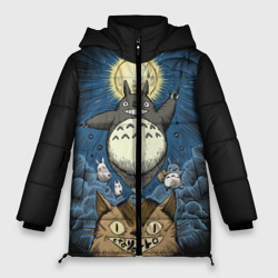 Женская зимняя куртка Oversize My Neighbor Totoro кот и заяц