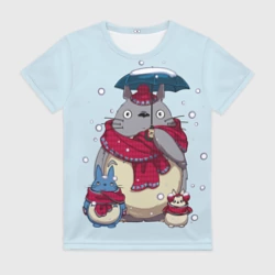 Женская футболка 3D Мой сосед Тоторо