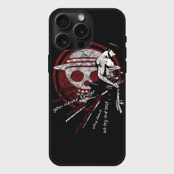 Чехол силиконовый для Apple iPhone 15 Pro Мax матовый Самурай One Piece