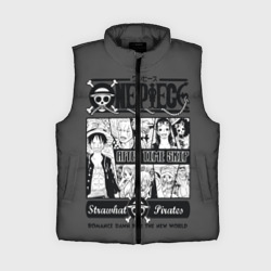 Женский жилет утепленный 3D Манга One Piece