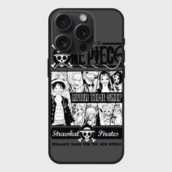 Чехол силиконовый для Apple iPhone 15 Pro матовый Манга One Piece