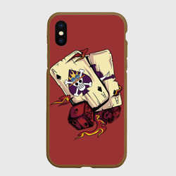 Чехол для iPhone XS Max матовый Карты One Piece