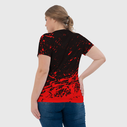 Женская футболка 3D с принтом АлисА, вид сзади #2