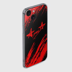 Чехол для iPhone 15 силиконовый с защитой камеры Алиса - фото 2